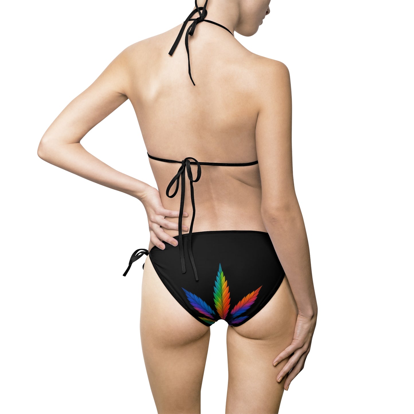 Colorful Leaf Women's Bikini Swimsuit - Summer Beachwear
