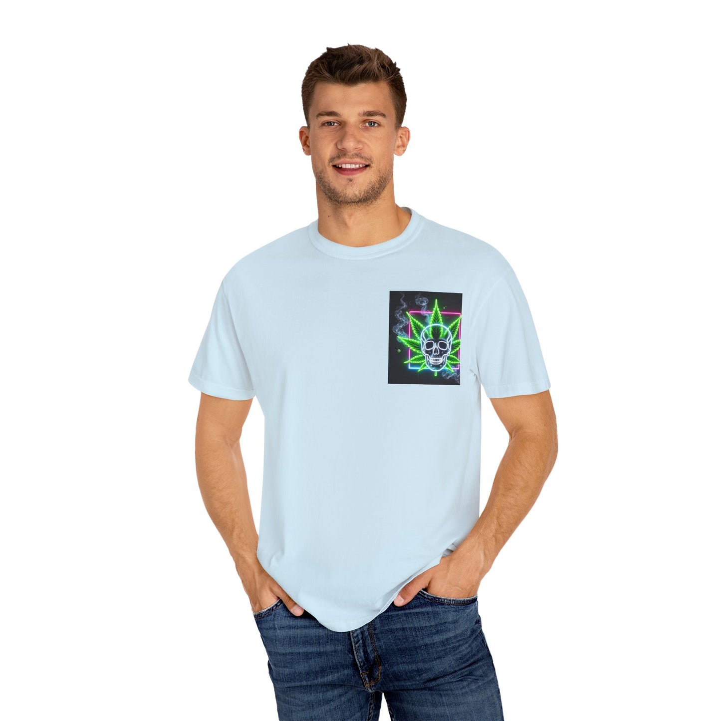 Colorful Psychedelic Cannabis Unisex T-Shirt, Perfect for Festivals, Beach Days, Casual Wear, 420 Celebrations, Gifts for Stoners