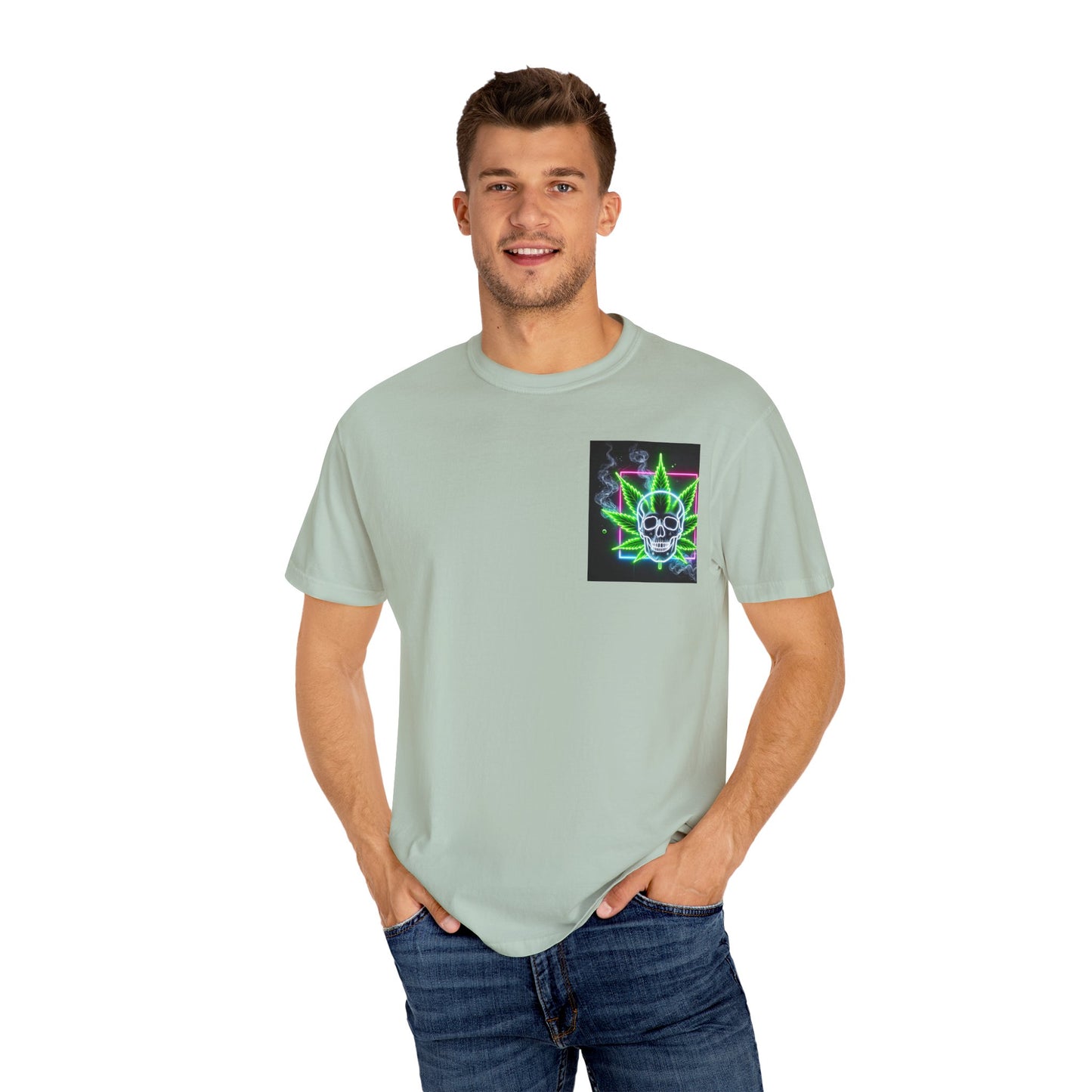 Colorful Psychedelic Cannabis Unisex T-Shirt, Perfect for Festivals, Beach Days, Casual Wear, 420 Celebrations, Gifts for Stoners