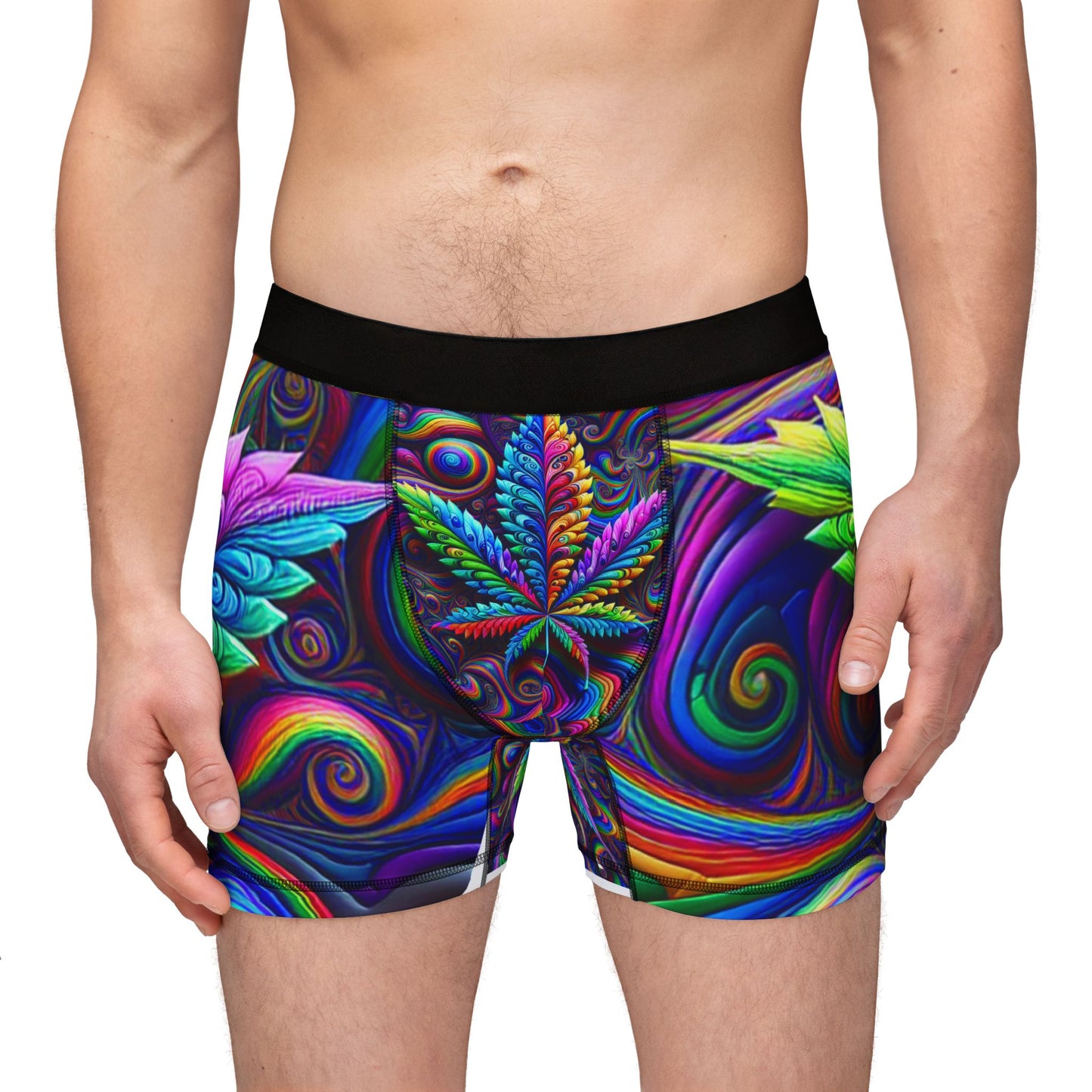 Psychedelic Men’s Boxers – Colorful Abstract Art Underwear