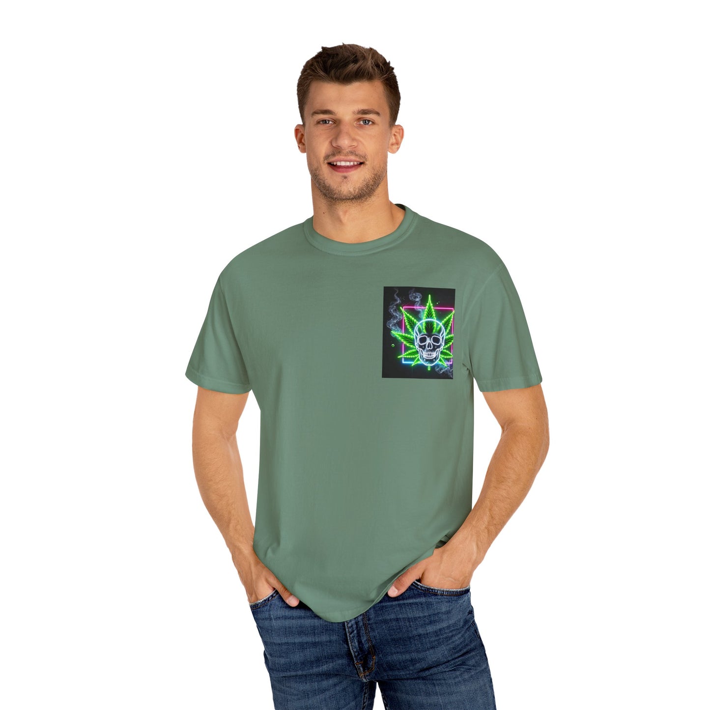 Colorful Psychedelic Cannabis Unisex T-Shirt, Perfect for Festivals, Beach Days, Casual Wear, 420 Celebrations, Gifts for Stoners