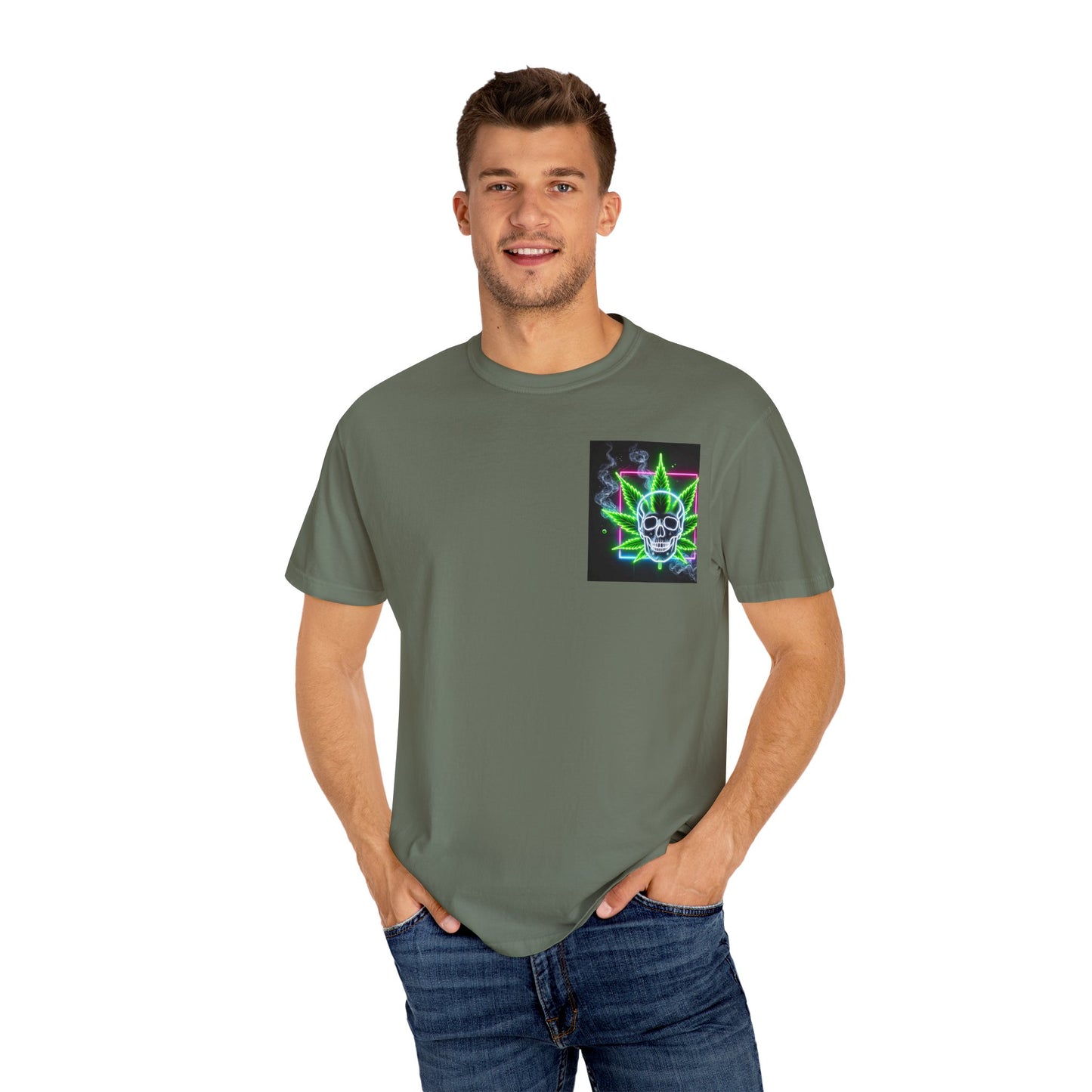 Colorful Psychedelic Cannabis Unisex T-Shirt, Perfect for Festivals, Beach Days, Casual Wear, 420 Celebrations, Gifts for Stoners