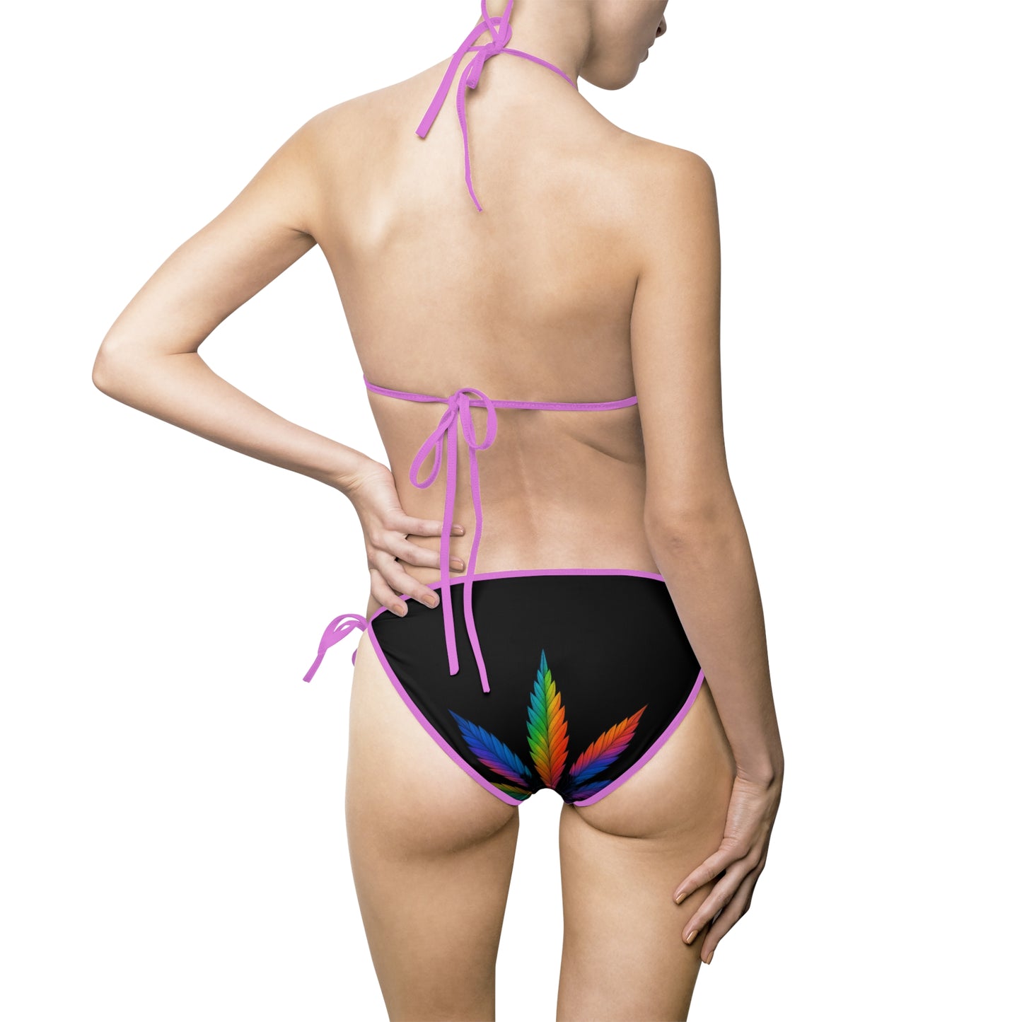 Colorful Leaf Women's Bikini Swimsuit - Summer Beachwear