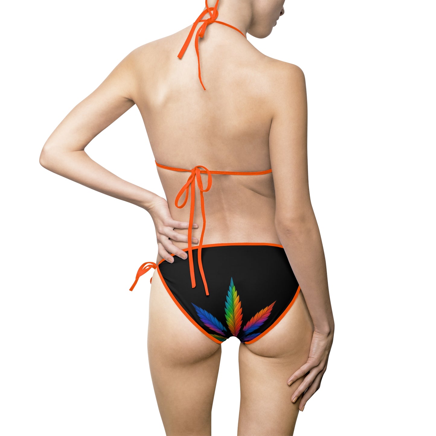 Colorful Leaf Women's Bikini Swimsuit - Summer Beachwear