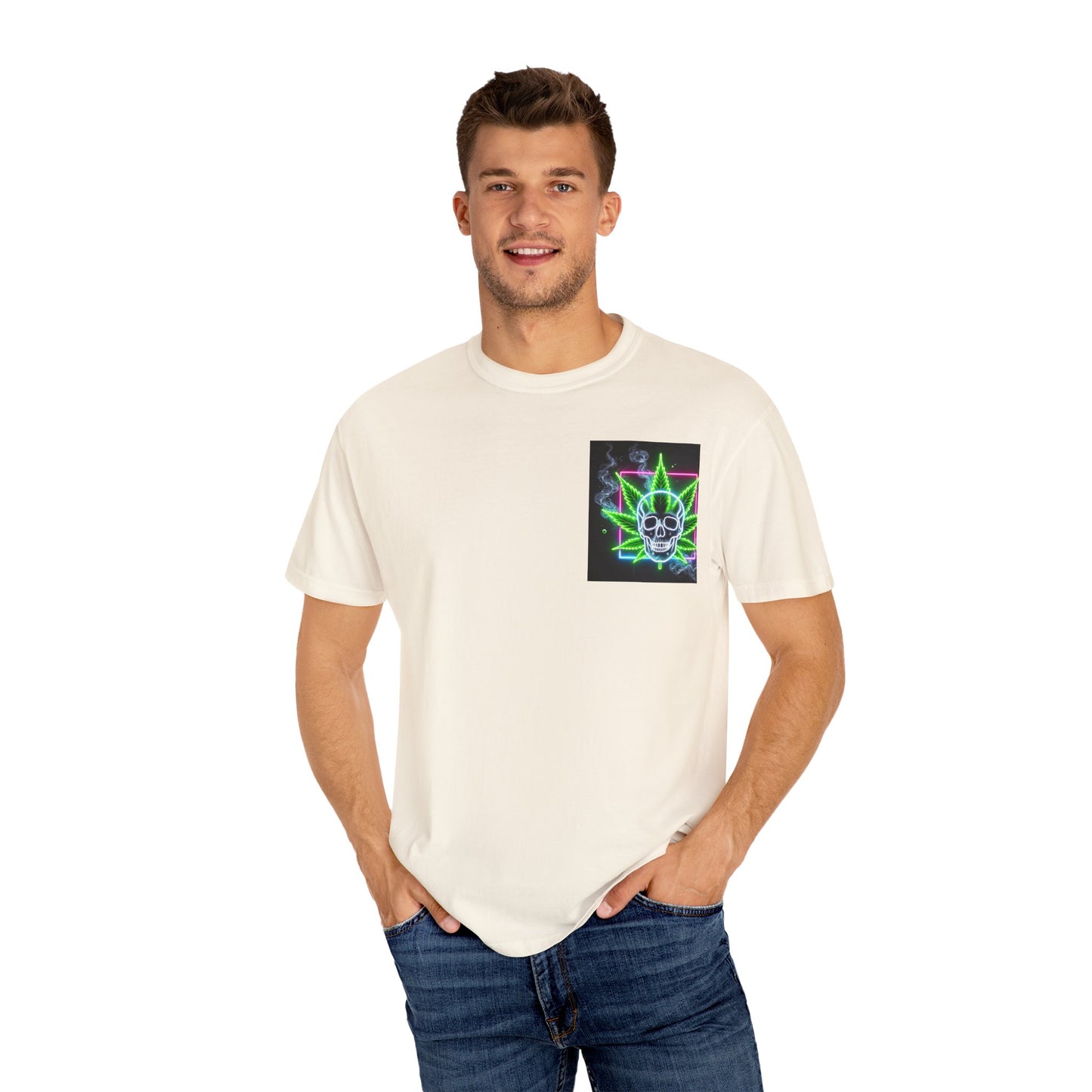 Colorful Psychedelic Cannabis Unisex T-Shirt, Perfect for Festivals, Beach Days, Casual Wear, 420 Celebrations, Gifts for Stoners