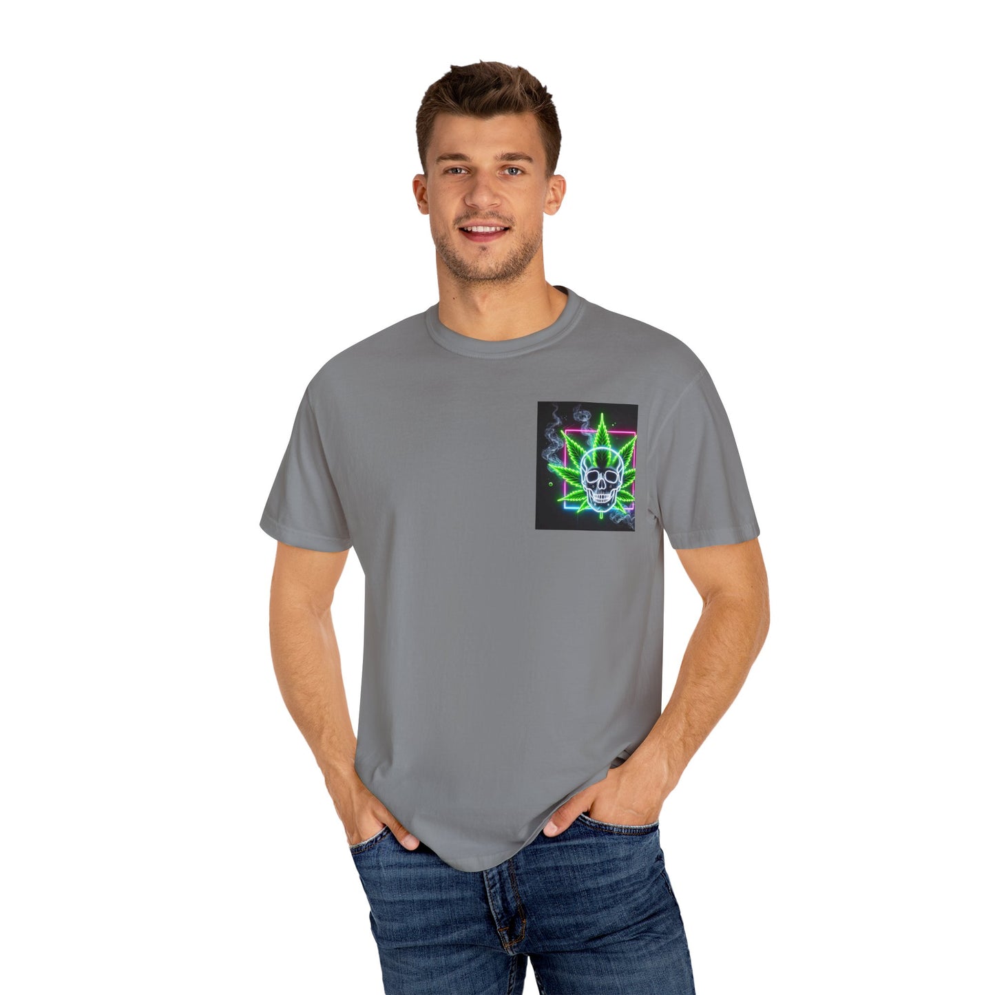 Colorful Psychedelic Cannabis Unisex T-Shirt, Perfect for Festivals, Beach Days, Casual Wear, 420 Celebrations, Gifts for Stoners