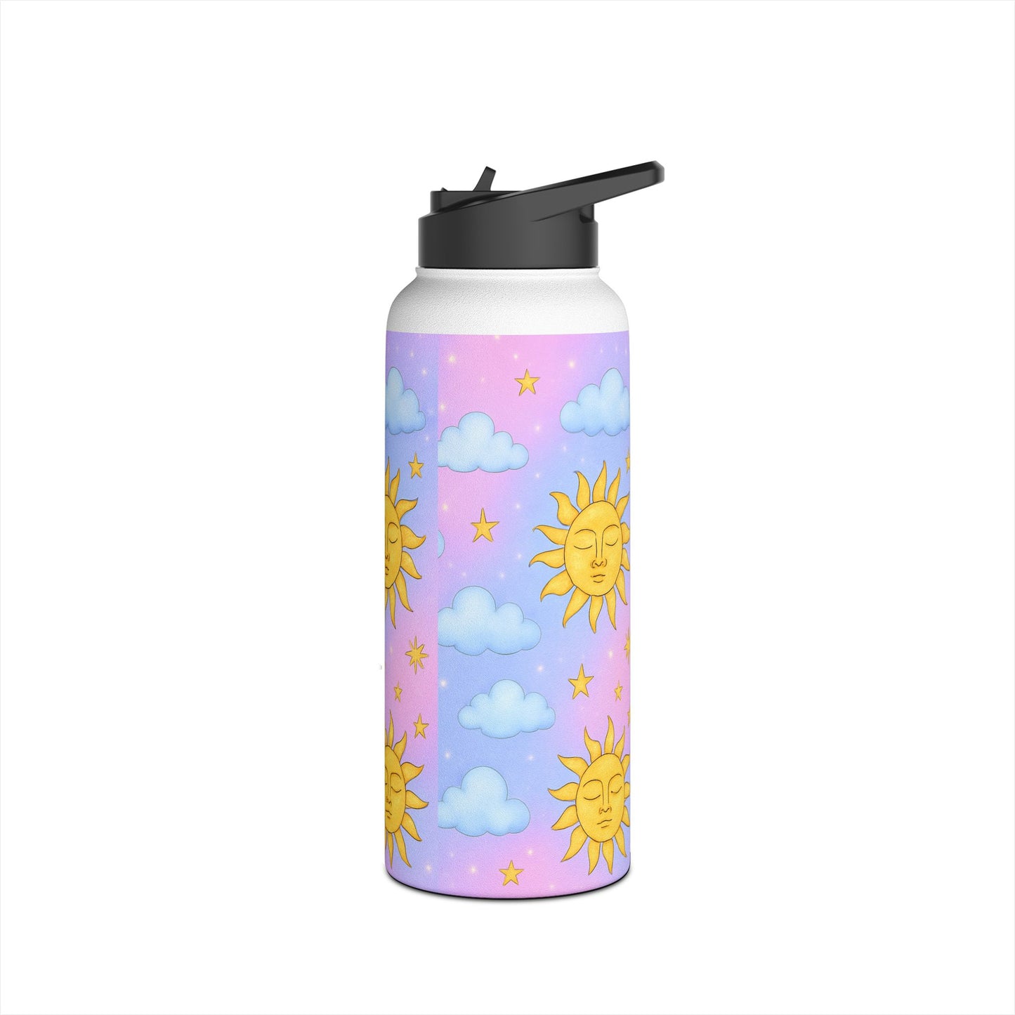 Tumbler Cup with Stars Moons Suns Clouds