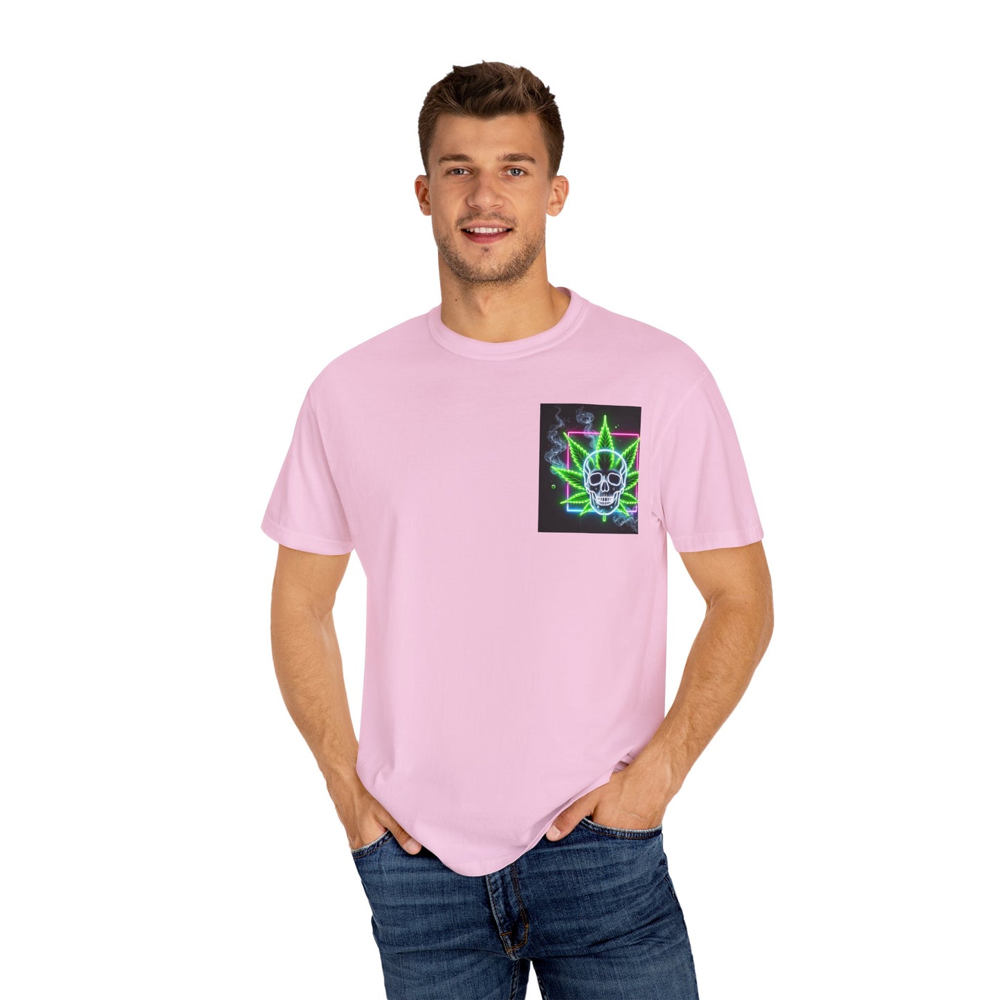 Colorful Psychedelic Cannabis Unisex T-Shirt, Perfect for Festivals, Beach Days, Casual Wear, 420 Celebrations, Gifts for Stoners
