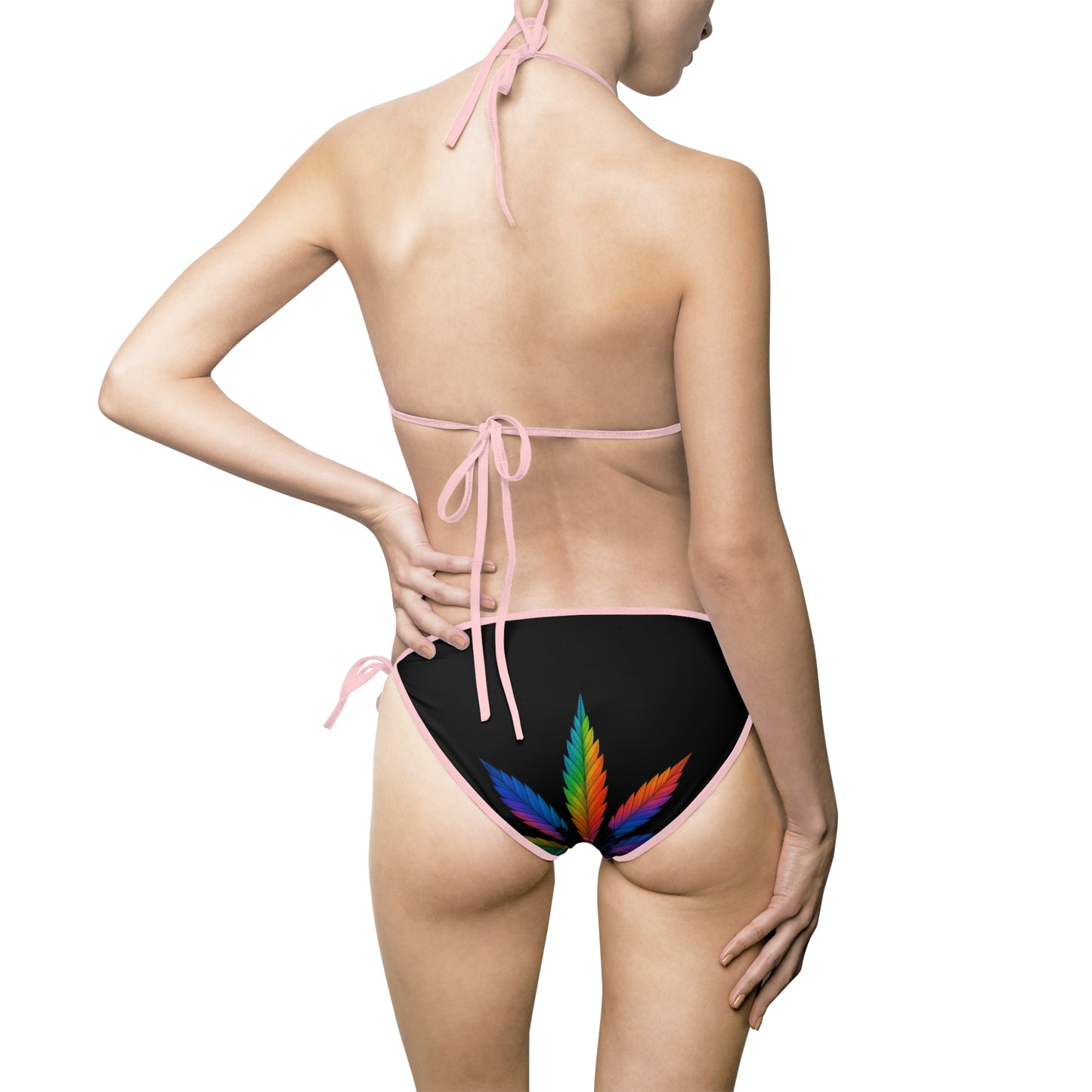 Colorful Leaf Women's Bikini Swimsuit - Summer Beachwear