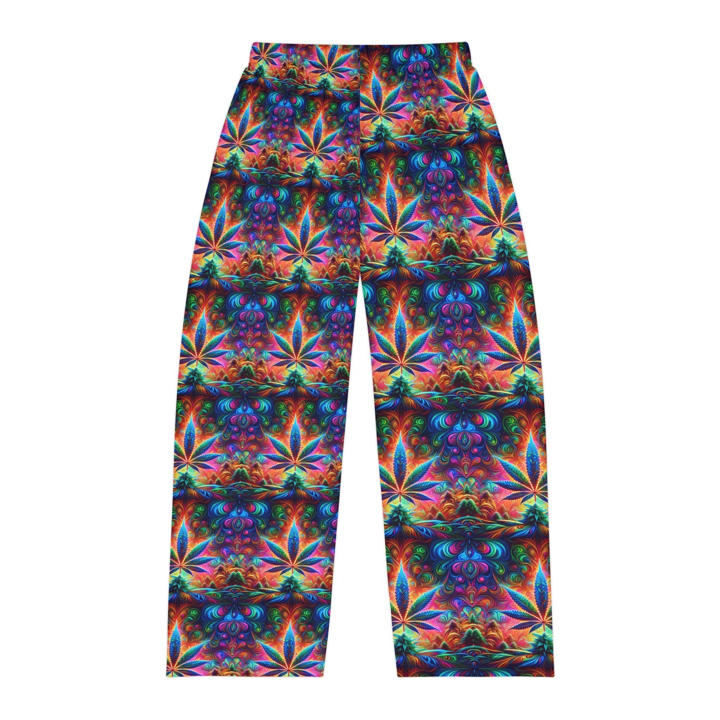 Vibrant Tie-Dye Leaf Pajama Pants for Men | Cozy Loungewear | Perfect for Relaxing & Celebrating