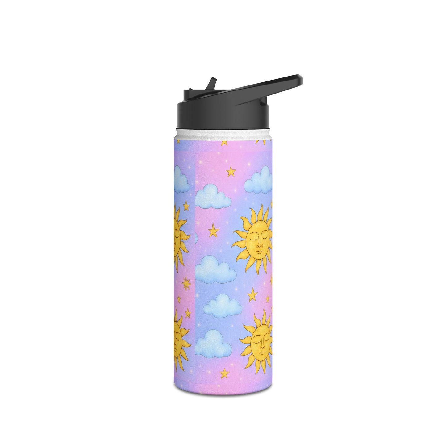 Tumbler Cup with Stars Moons Suns Clouds