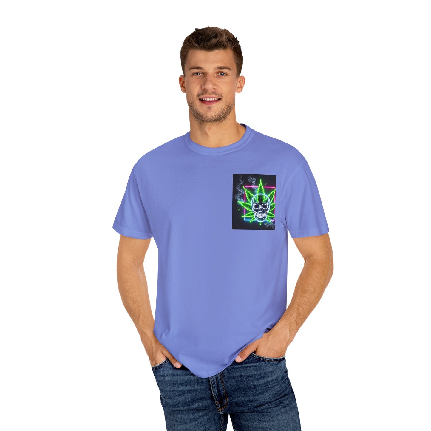 Colorful Psychedelic Cannabis Unisex T-Shirt, Perfect for Festivals, Beach Days, Casual Wear, 420 Celebrations, Gifts for Stoners