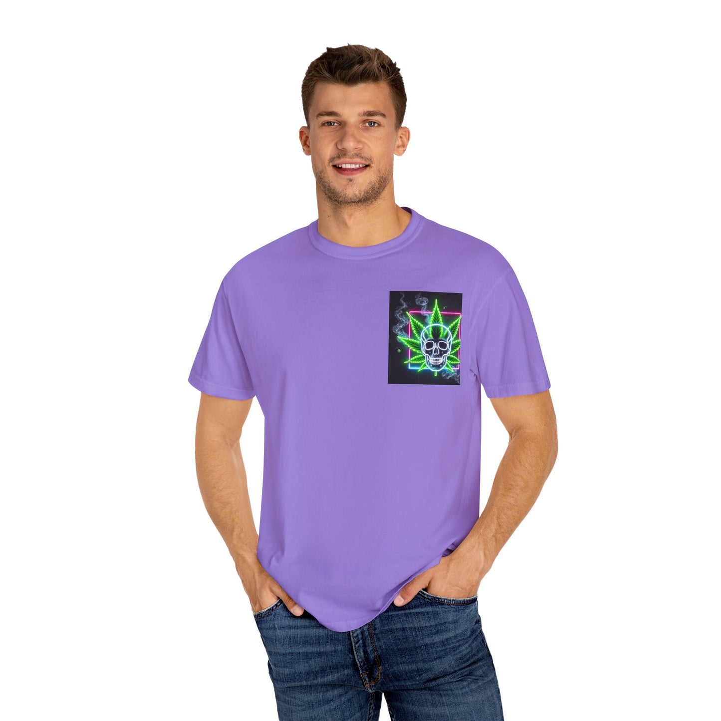 Colorful Psychedelic Cannabis Unisex T-Shirt, Perfect for Festivals, Beach Days, Casual Wear, 420 Celebrations, Gifts for Stoners