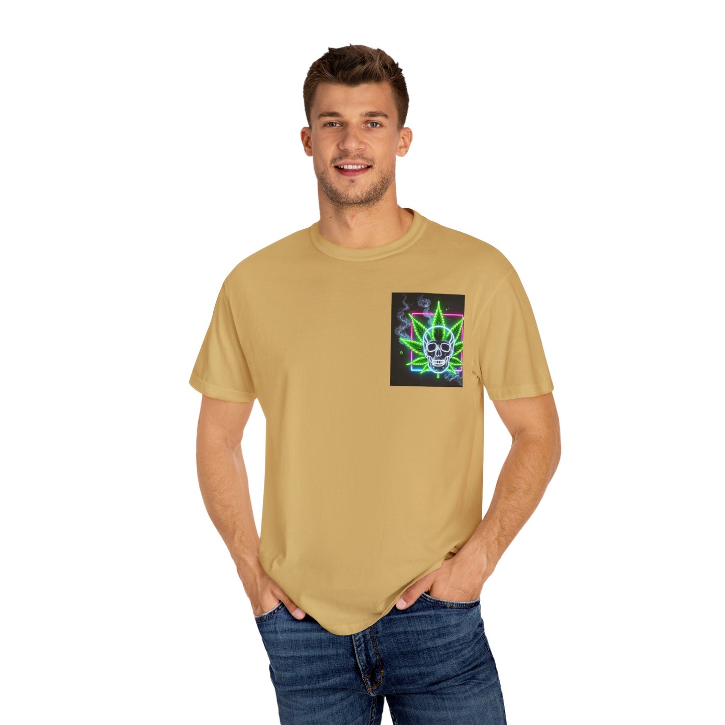 Colorful Psychedelic Cannabis Unisex T-Shirt, Perfect for Festivals, Beach Days, Casual Wear, 420 Celebrations, Gifts for Stoners