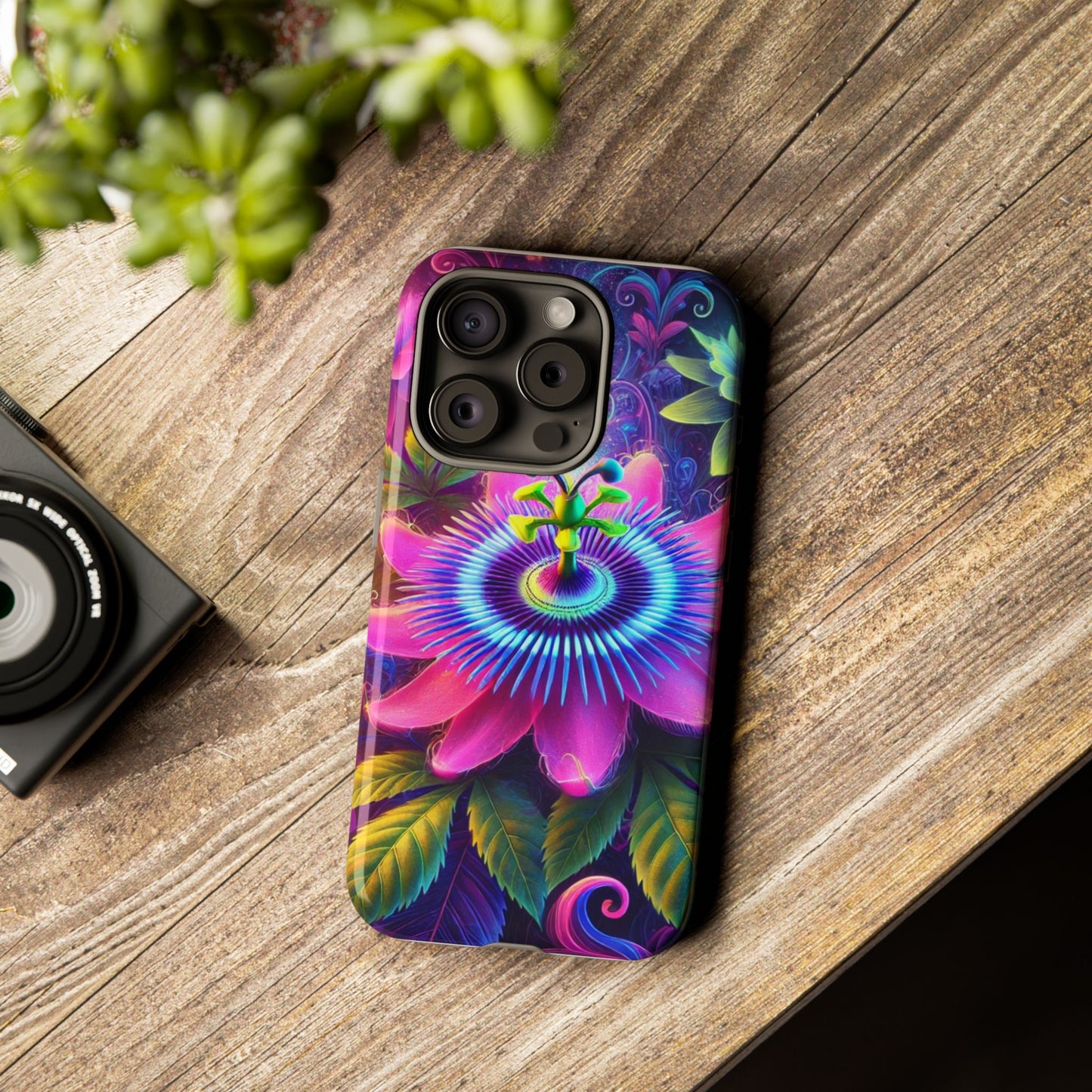 Vibrant Floral Phone Case - Tough Protection for Nature Lovers