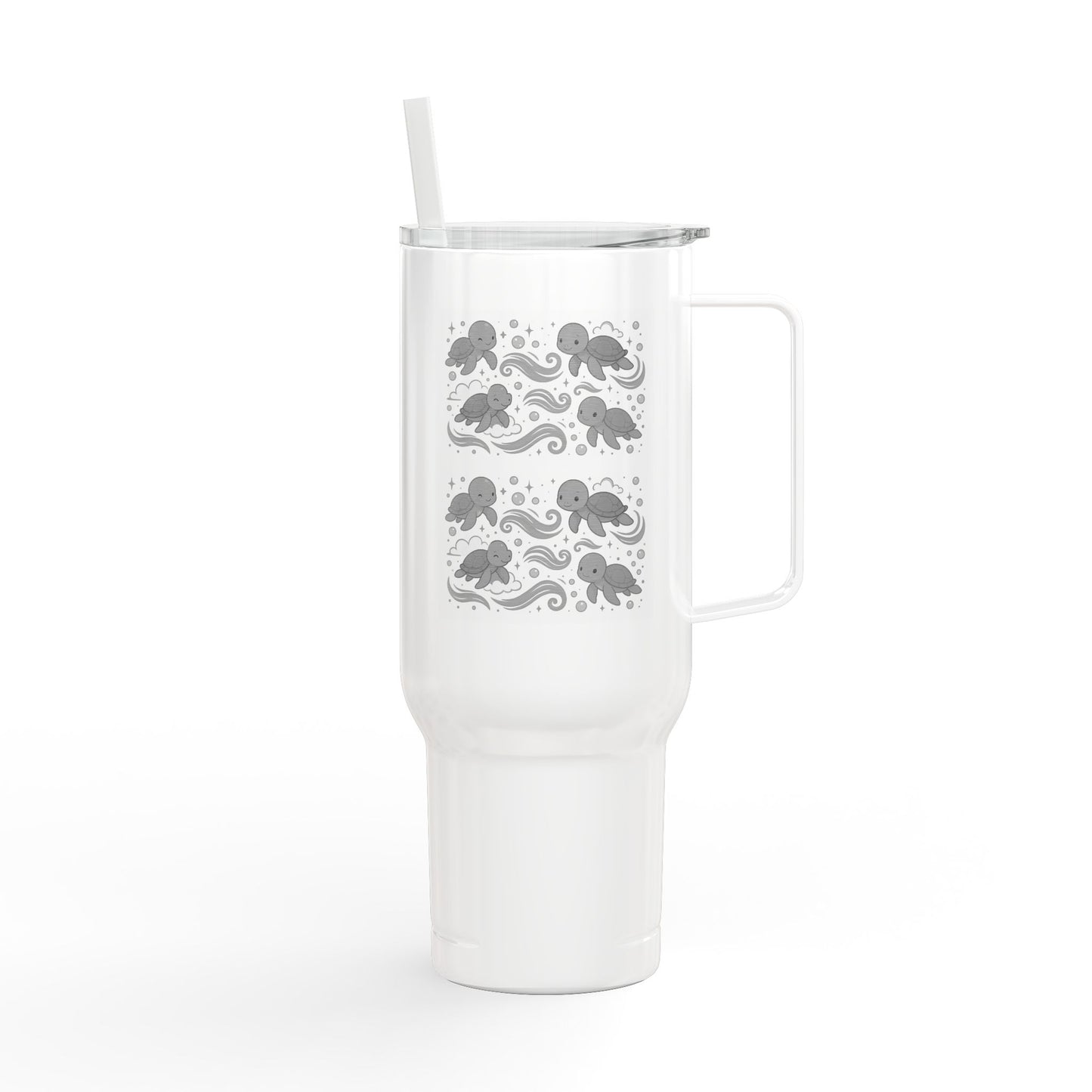Personalized Insulated Tumbler - 40oz Ocean Waves Design