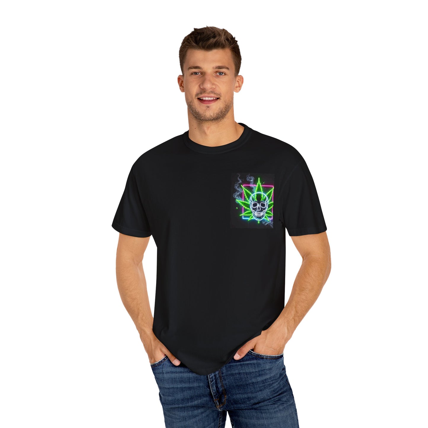 Colorful Psychedelic Cannabis Unisex T-Shirt, Perfect for Festivals, Beach Days, Casual Wear, 420 Celebrations, Gifts for Stoners