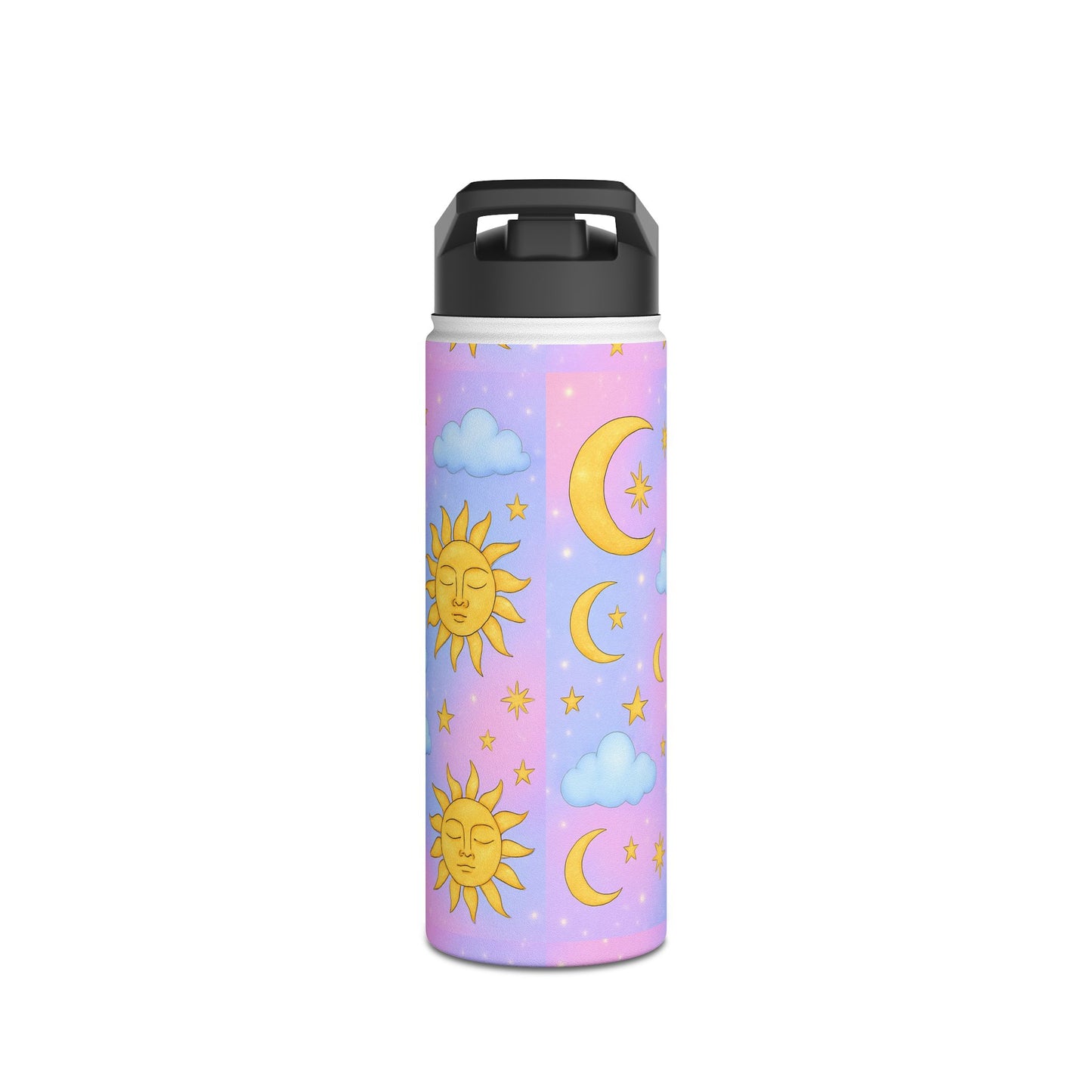 Tumbler Cup with Stars Moons Suns Clouds