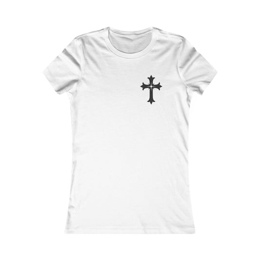 Women’s Inspirational Tee – Amazing Grace Design with Cross