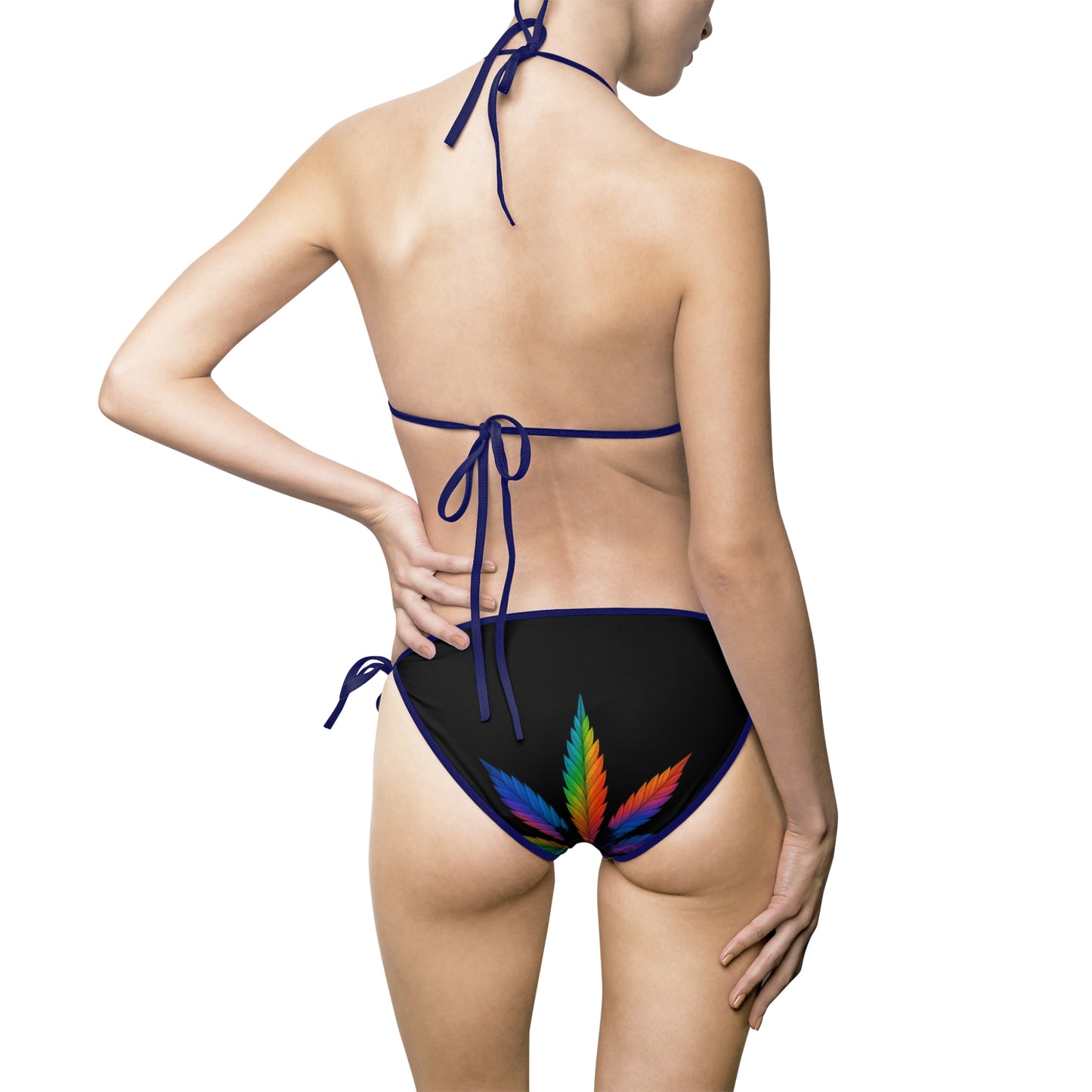Colorful Leaf Women's Bikini Swimsuit - Summer Beachwear