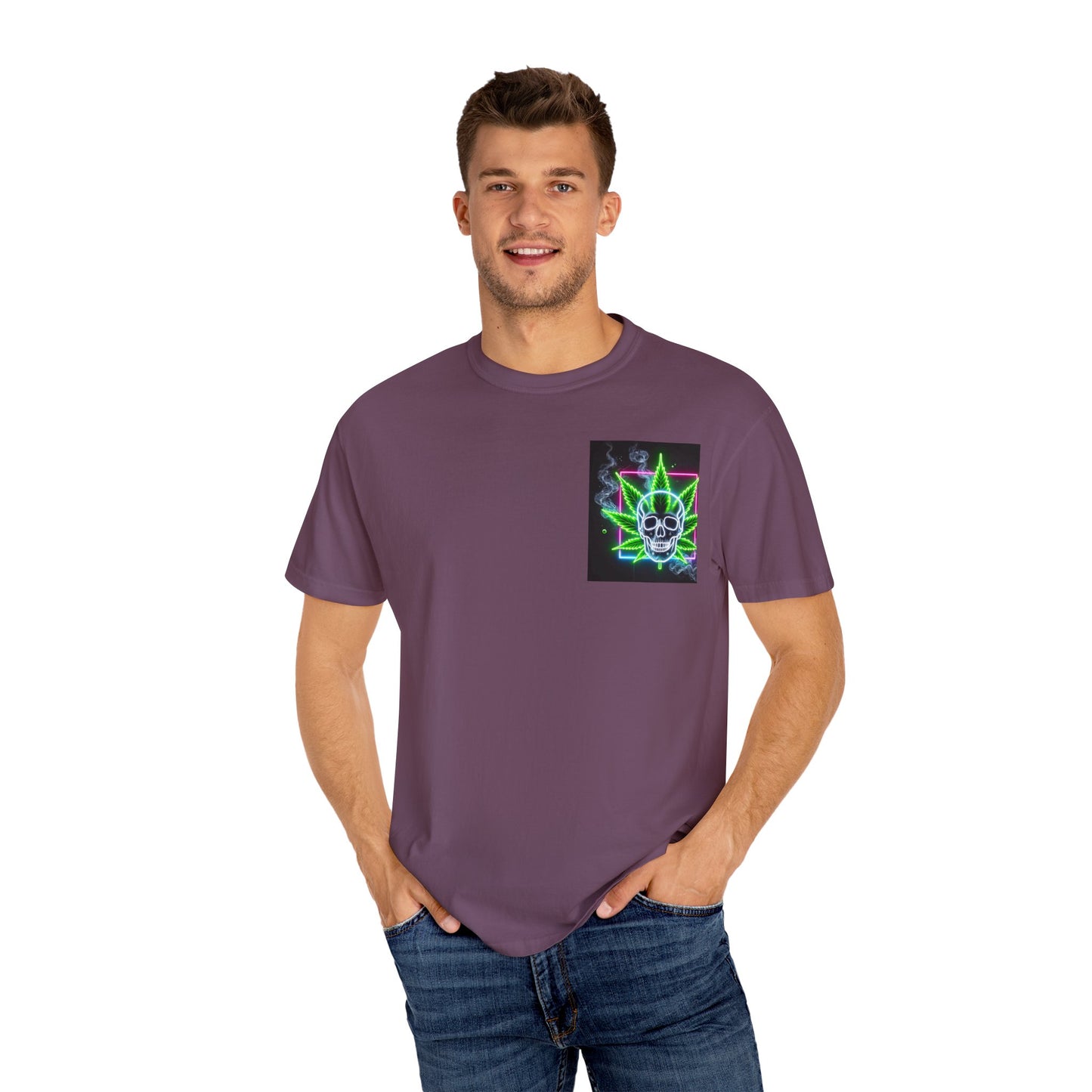 Colorful Psychedelic Cannabis Unisex T-Shirt, Perfect for Festivals, Beach Days, Casual Wear, 420 Celebrations, Gifts for Stoners
