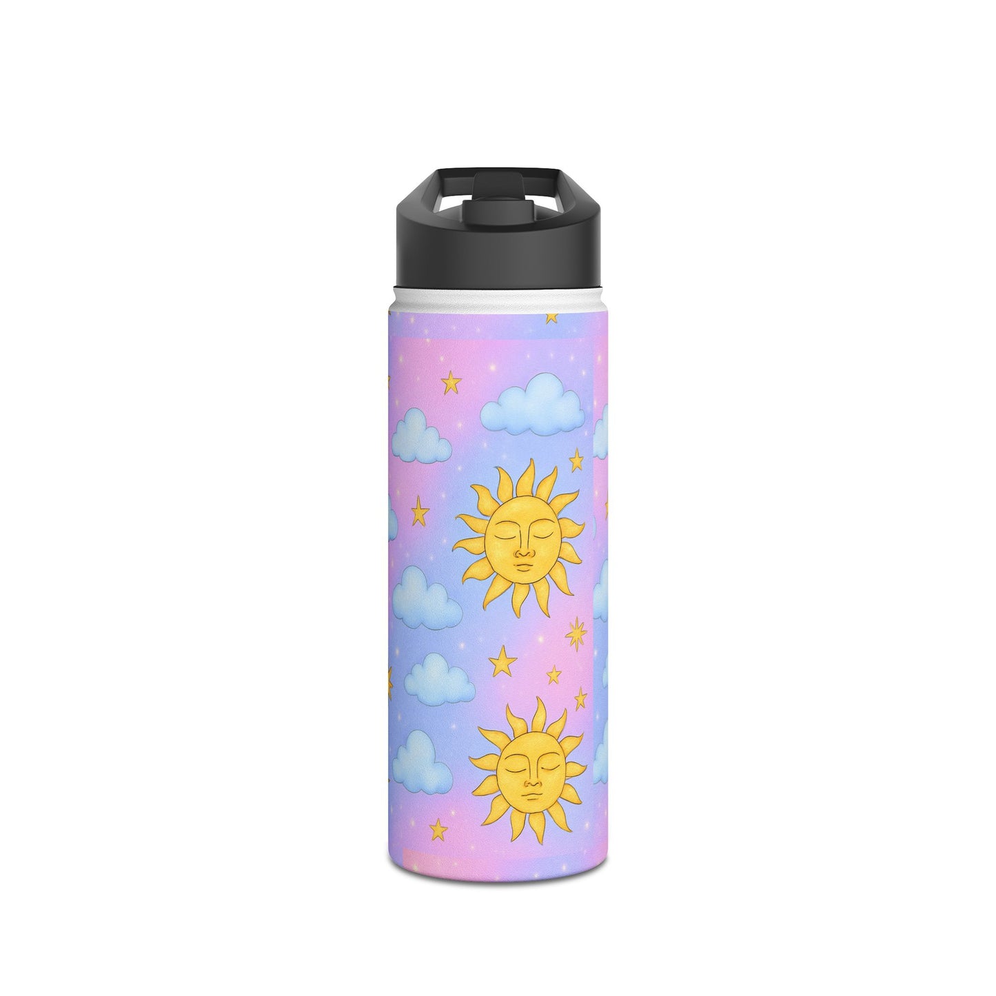 Tumbler Cup with Stars Moons Suns Clouds