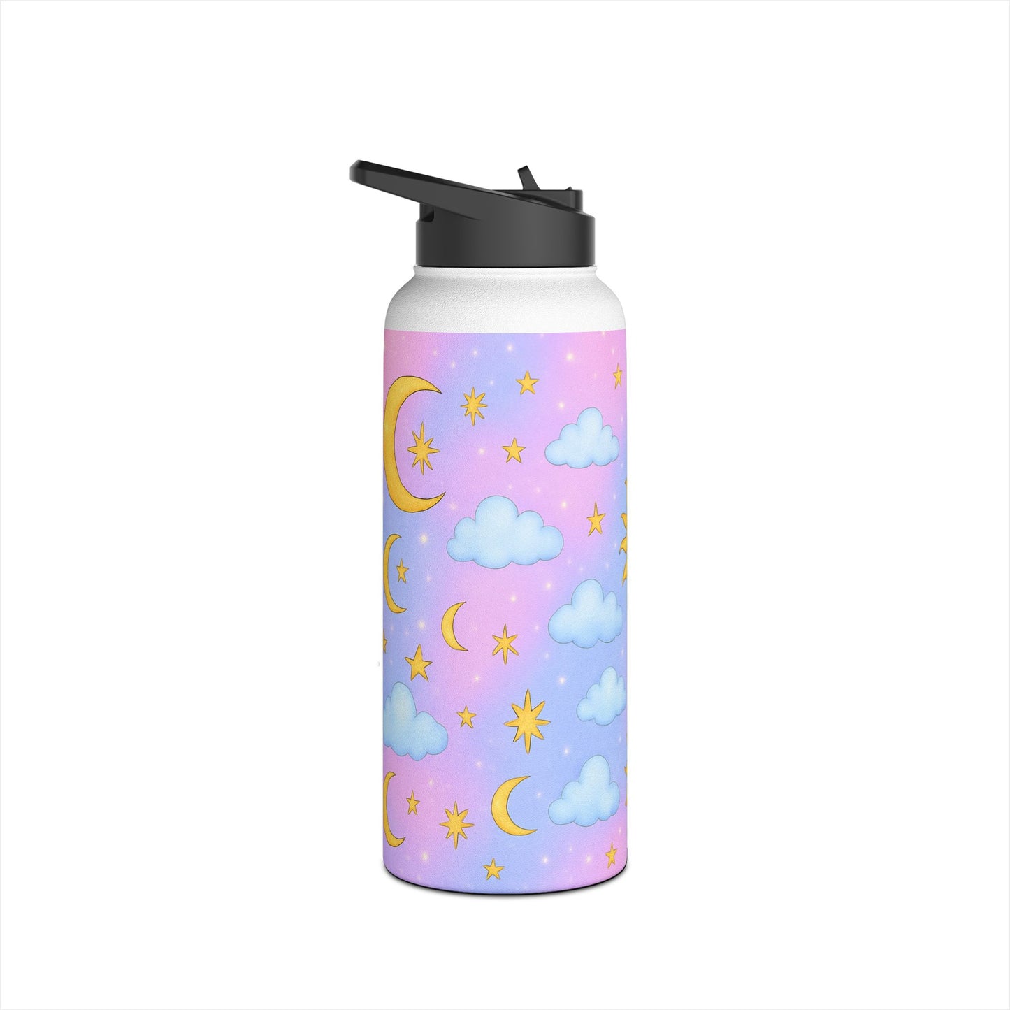 Tumbler Cup with Stars Moons Suns Clouds