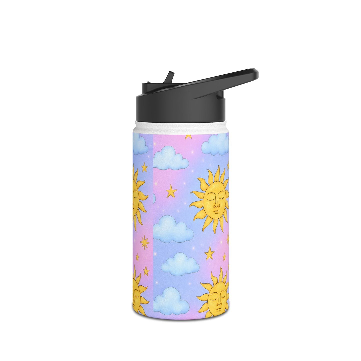 Tumbler Cup with Stars Moons Suns Clouds