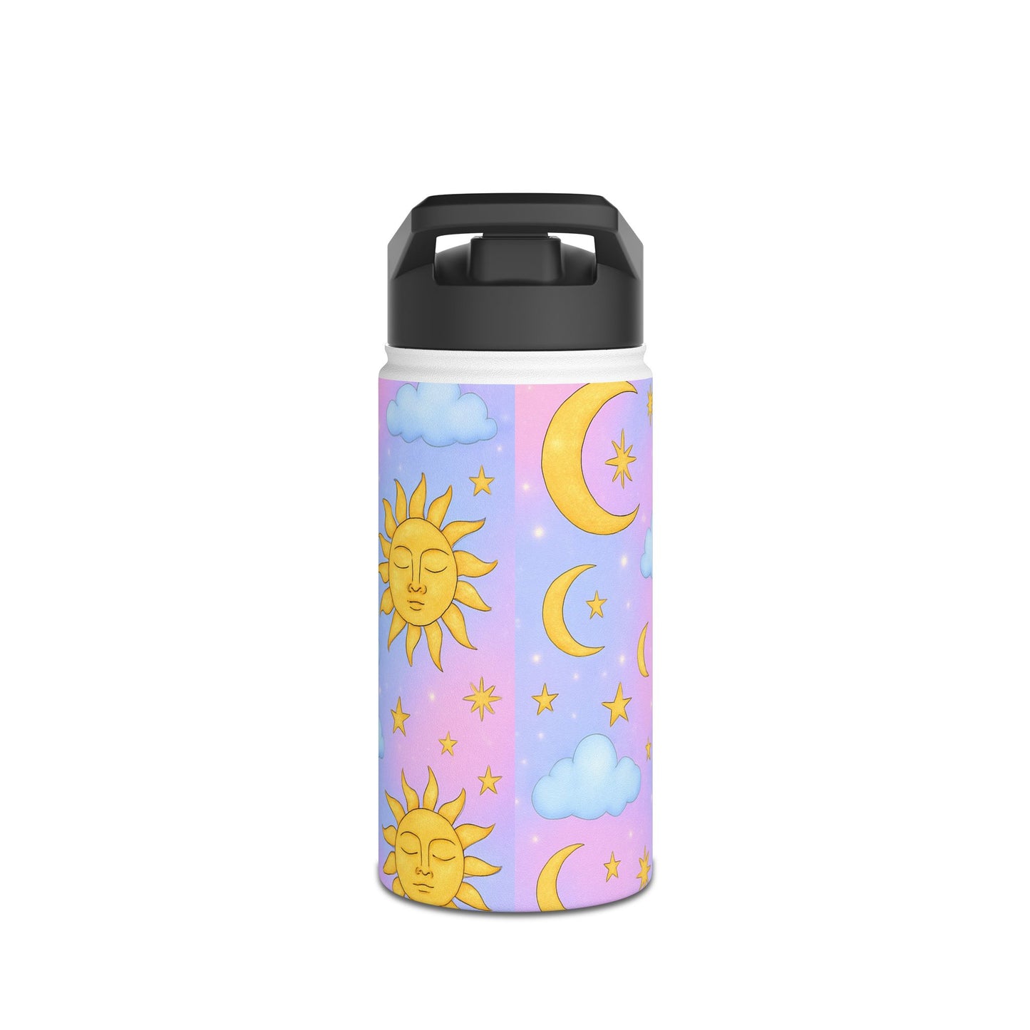 Tumbler Cup with Stars Moons Suns Clouds