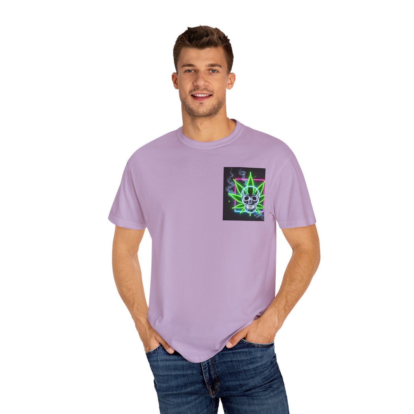 Colorful Psychedelic Cannabis Unisex T-Shirt, Perfect for Festivals, Beach Days, Casual Wear, 420 Celebrations, Gifts for Stoners