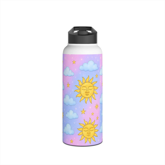 Tumbler Cup with Stars Moons Suns Clouds